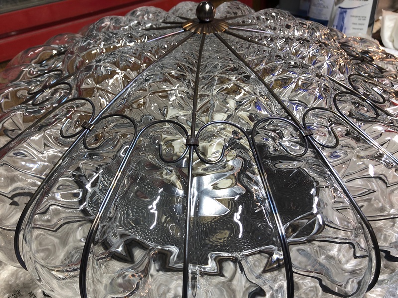 Lanterna veneziana a plafoniera in cristallo