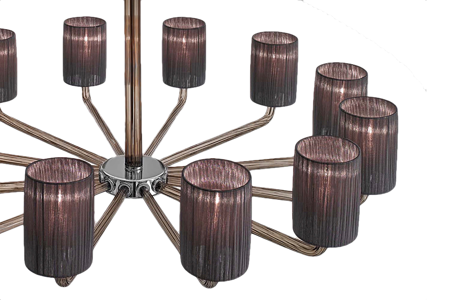Lampadari con paralumi