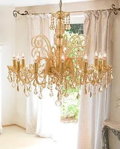 Lampadario boemia in cristallo a dodici luci