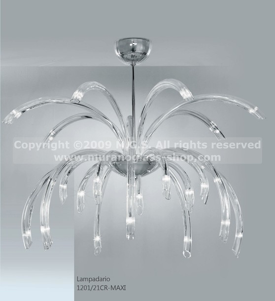 Lampadari serie 1201, Lampadario cristallo a ventuno luci