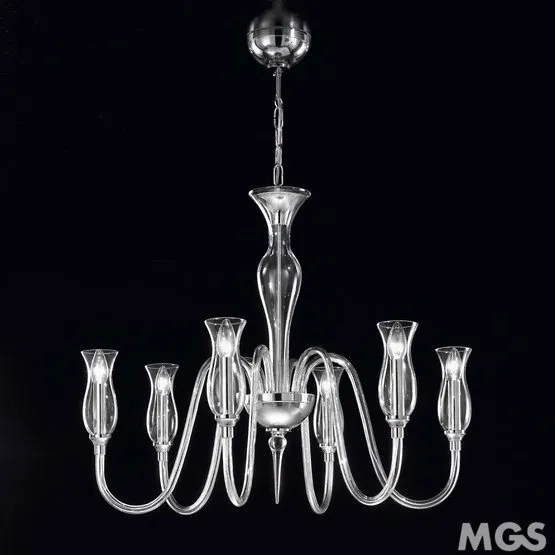Lampadario Aricò crosier, Lampadario moderno in colore fumè