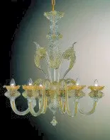 Lampadario in cristallo baloton a sei luci