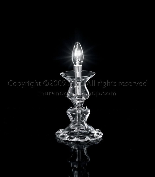 lampade da tavolo Murano Serie 1021, Lume in cristallo
