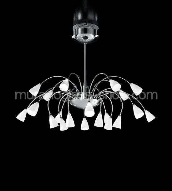 Lampadari serie 111, Lampadario bianco latte
