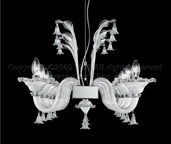 Lampadari longitudinali serie 2576, Sospensione longitudinale a dieci luci nero oro