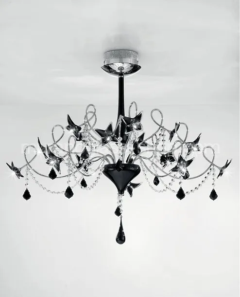 Lampadari serie 287, Lampadario moderno in cristallo con fiori