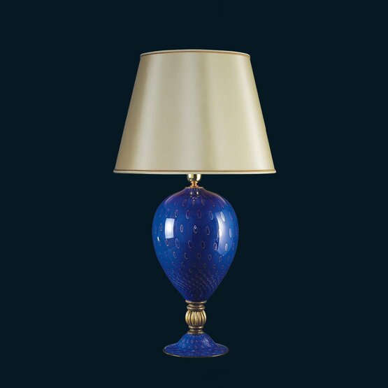 Lampade da tavolo serie 8672, Lampada da tavolo colore blu oro
