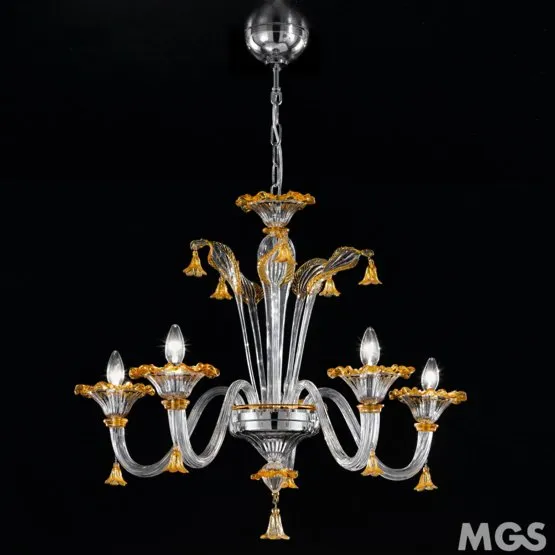 Lampadario Patrini, Lampadario cristallo a cinque luci