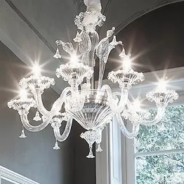 Lampadario cristallo a sei luci