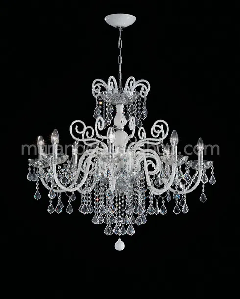 Lampadario Boemia Star, Lampadario stile boemia in colore nero e cristallo