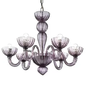 Lampadario colore ametista