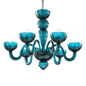 Lampadario acquamarina