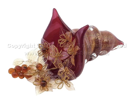 Cornucopia, Cornucopia piccola in colore rosso