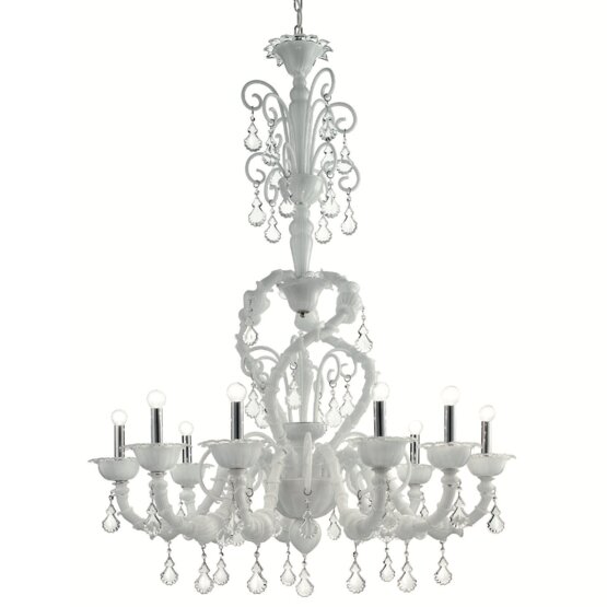 Lampadario Napoi, Lampadario Ca' Rezzonico colore Bianco 