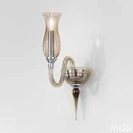 Applique fumè ad una luce