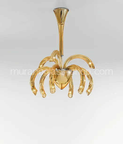 Lampadari serie 1202, Lampadario serie 1202, 21 luci, colore ambra