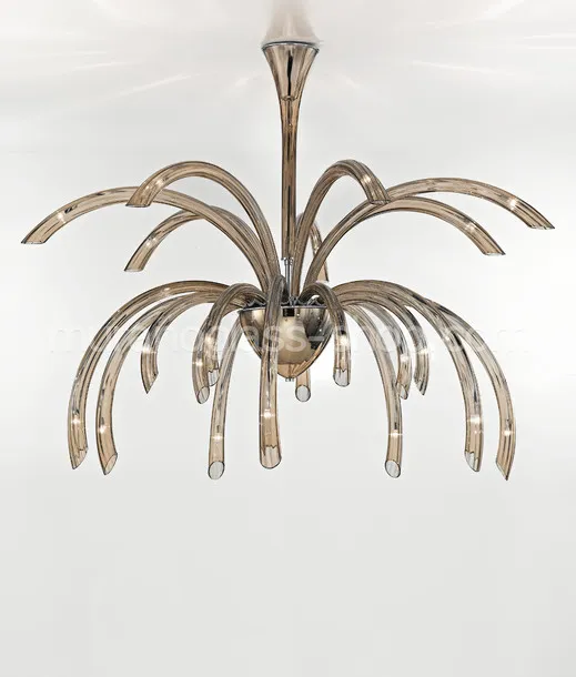 Lampadari serie 1202, Lampadario serie 1202, 21 luci, colore fumé