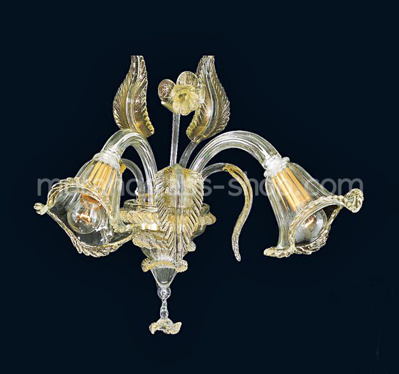 Applique serie 7634, Applique in cristallo ed oro