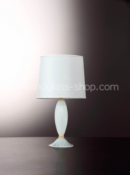 Lampada da tavolo Murano, Lampada da tavolo in colore seta oro