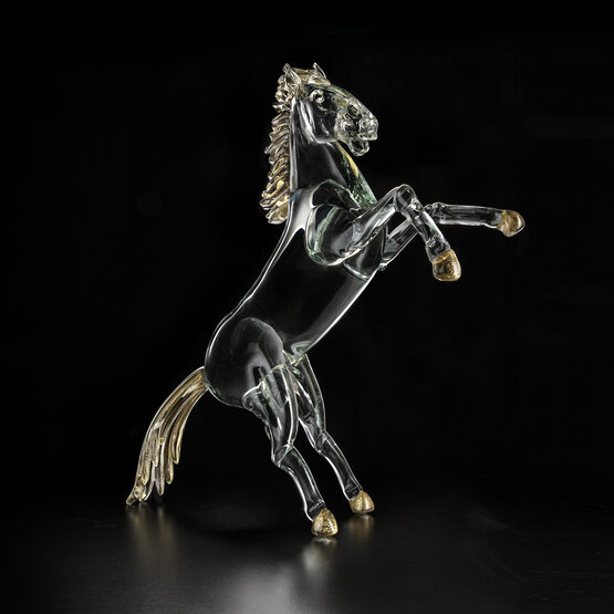 Cavallo rampante, Cavallo rampante cristallo e oro 24K