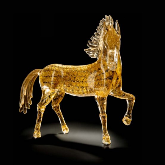 Cavallo al trotto, Cavallo al trotto oro 24K