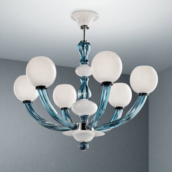 Lampadario Gritti, Lampadario Gritti Biancolatte, Denim