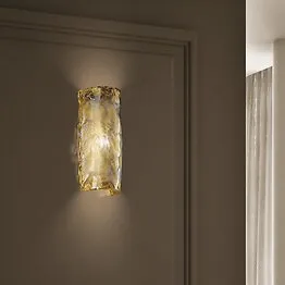 Applique in cristallo e oro 24k