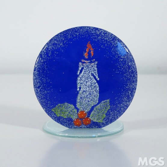 Portacandela di natale, Portacandela di natale in colore blu