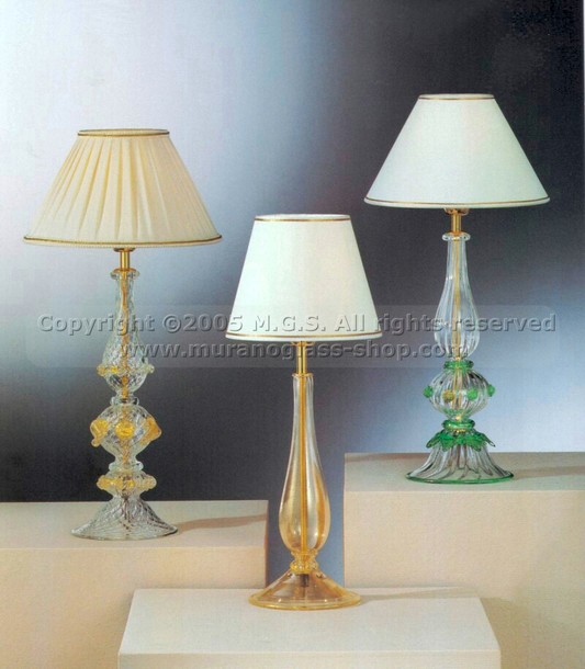 Lampade da tavolo 453, Lampada decoro verde