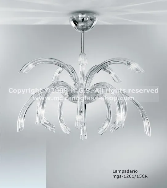 Lampadari serie 1201, Lampadario decoro ambra