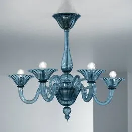 Cinque luci colore denim blue