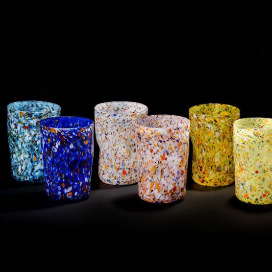 Bicchiere Multicolore, Bicchiere da acqua multicolore