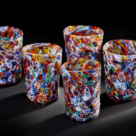 Bicchiere Murrine, Bicchiere da acqua con murrine