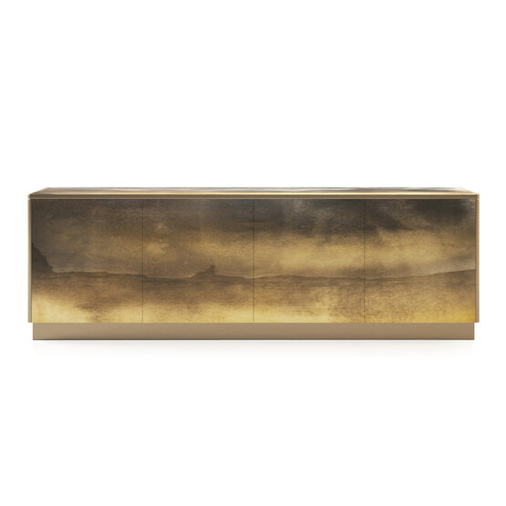 Credenza Peschici, Forme semplici e arrotondate