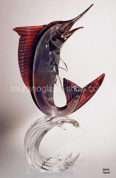Pesci Marlin, Pesce Marlin in vetro calcedonio