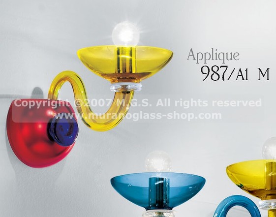 Applique 987, Applique multicolore ad una luce