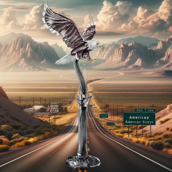 Aquila , Aquila americana su ramo