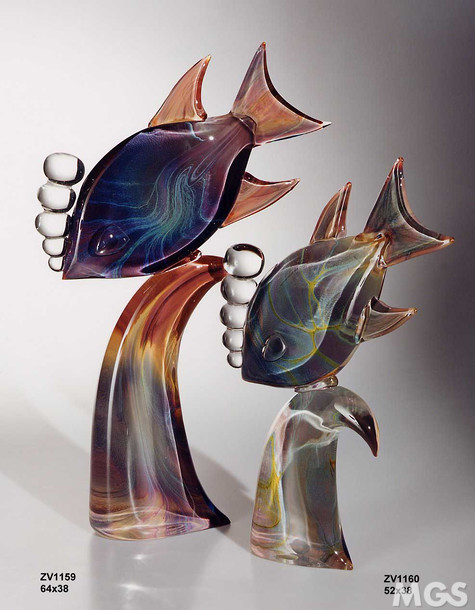 Pesce con bolle, Pesce stilizzato con bolle