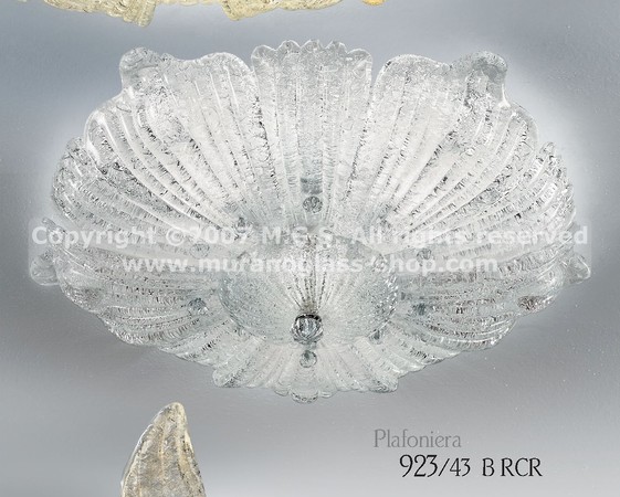 Plafoniere serie 923, Plafoniera con rugiada di cristallo