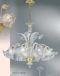 Lampadario in cristallo ad cinque luci