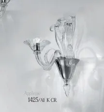 Applique in cristallo ad una luce