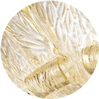 Cristallo decoro oro 24k