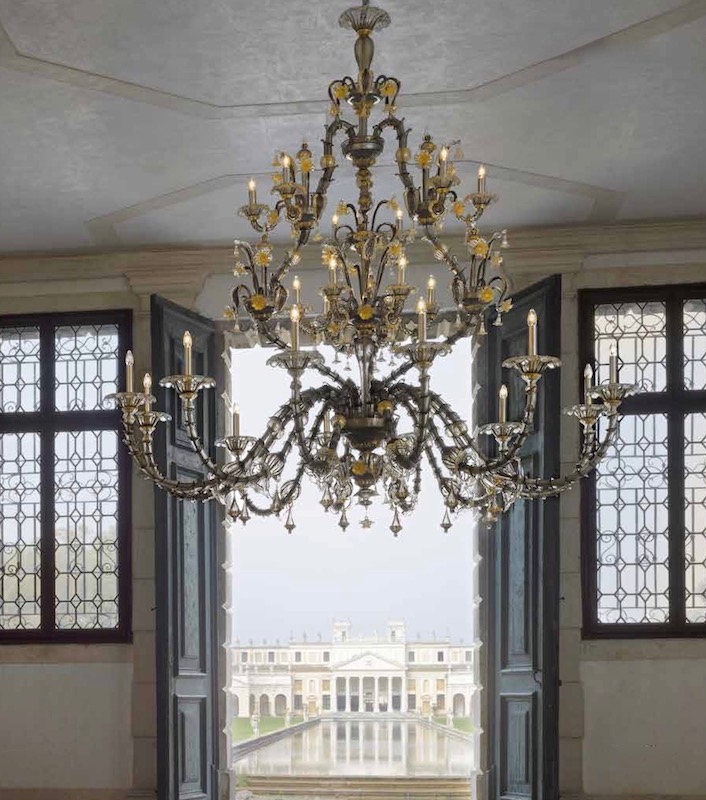 Lampadario Ca' Rezzonico in Villa Pisani